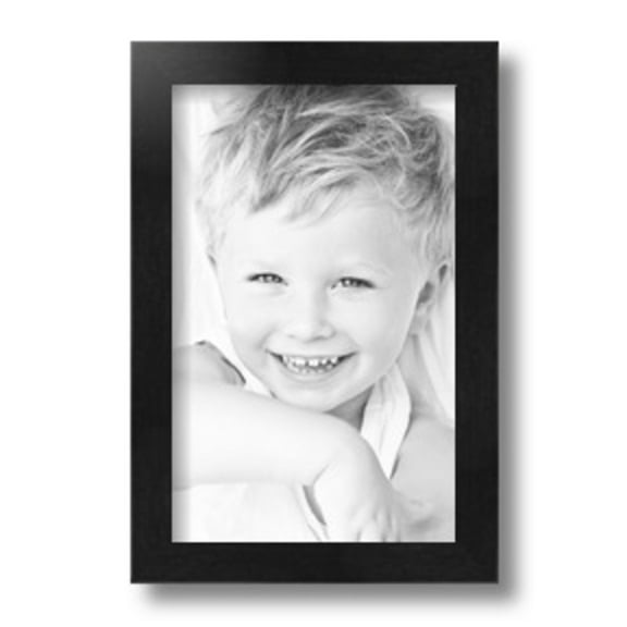 ArtToFrames 7x11" Black Picture Frame, Black Wood Poster Frame, with Regular Glass and 2 (FBPL-5141)