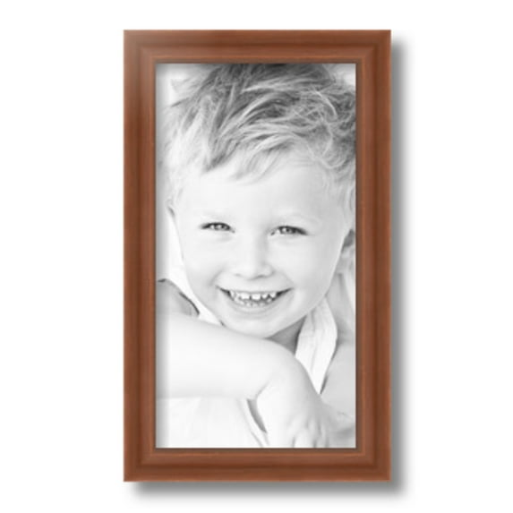 ArtToFrames 7x13" Painted Dark Orange Picture Frame, Red Wood Poster Frame, with Regular Glass and 2 (FBPL-4950)
