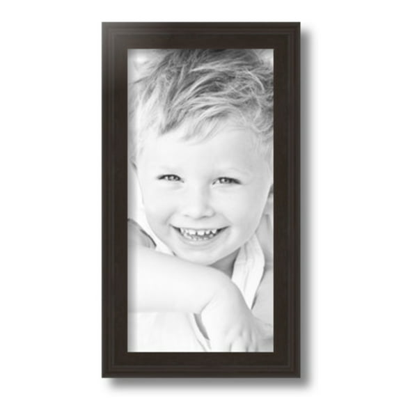 ArtToFrames 7x14" Brown Picture Frame, Brown Wood Poster Frame, with Regular Glass and 2 (FBPL-4886)