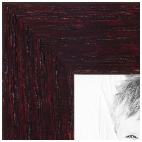 ArtToFrames 7x15 inch Cherry Picture Frame, Red Wood Poster Frame (4111)