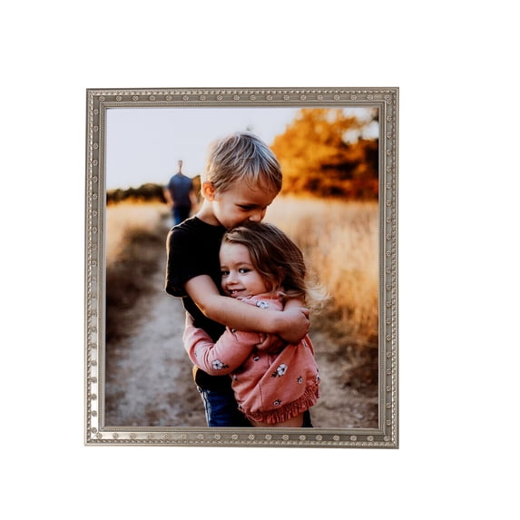 ArtToFrames 7x18" Silver Picture Frame, Multi Wood Poster Frame, with Regular Glass and 2 (FBPL-4756)