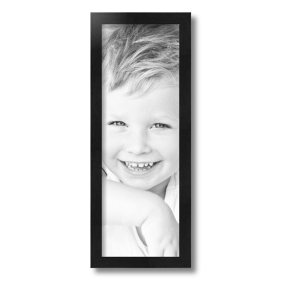 ArtToFrames 7x20" Black Picture Frame, Black Wood Poster Frame, with Regular Glass and 2 (FBPL-5141)