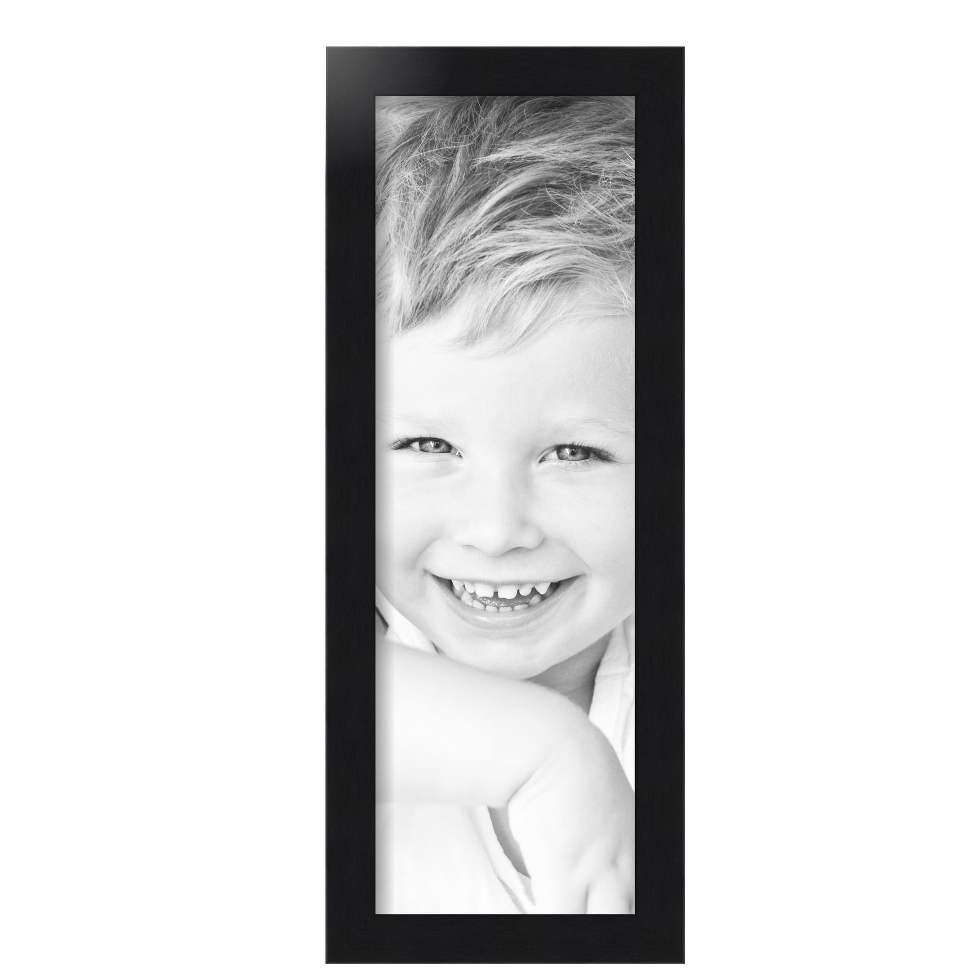 ArtToFrames 7x21 inch Black Steel Picture Frame, Black MDF Poster Frame ...