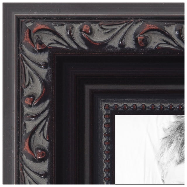 ArtToFrames 7x25 inch Black Picture Frame, Black Wood Poster Frame (4625)