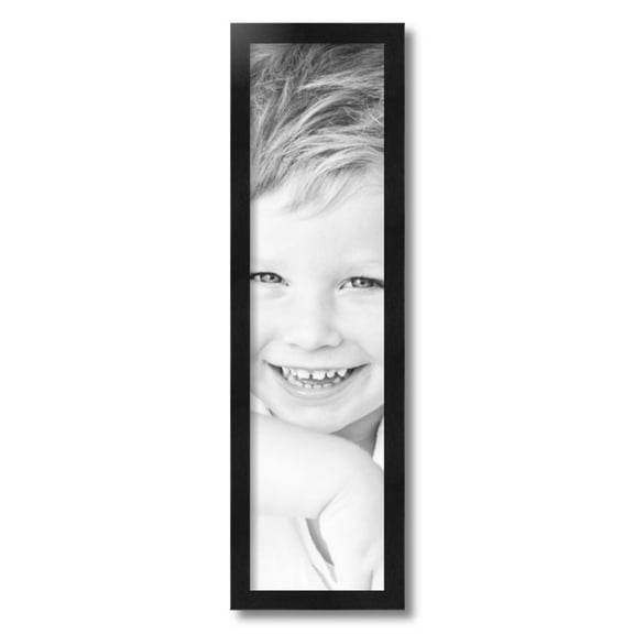 ArtToFrames 7x27" Black Picture Frame, Black Wood Poster Frame, with Regular Acrylic and 2 (FBPL-5141)