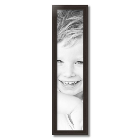 ArtToFrames 7x30" Brown Picture Frame, Brown Wood Poster Frame, with Regular Acrylic and 2 (FBPL-4886)