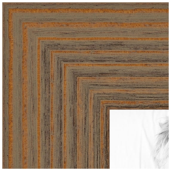 ArtToFrames 7x30 inch Honey Picture Frame, Brown Wood Poster Frame (4459)