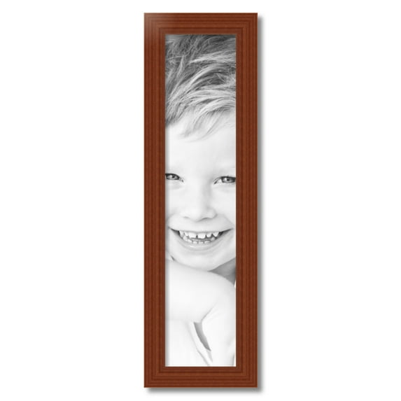 ArtToFrames 7x31" Honey Picture Frame, Brown Wood Poster Frame, with Regular Acrylic and 2 (FBPL-4349)