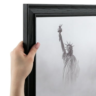 ArtToFrames 7x32 inch Black Picture Frame, Black Wood Poster Frame (4386)