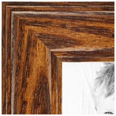 ArtToFrames 7x33 inch Honey Picture Frame, Brown Wood Poster Frame (4380)