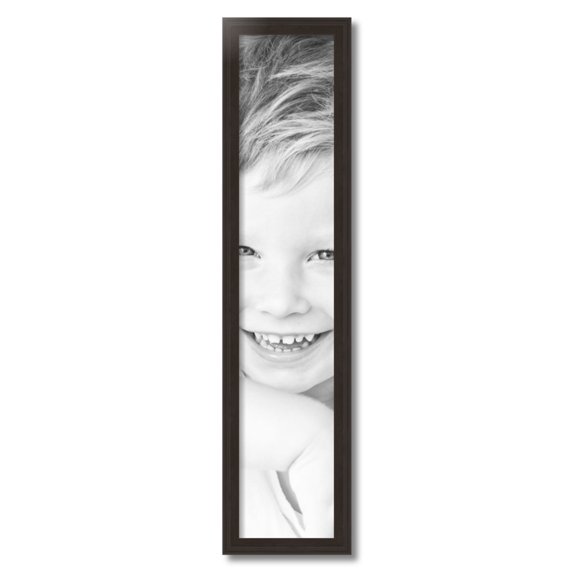 ArtToFrames 7x35" Brown Picture Frame, Brown Wood Poster Frame, with Regular Acrylic and Foam Backing 3/16 inch (FBPL-4886)