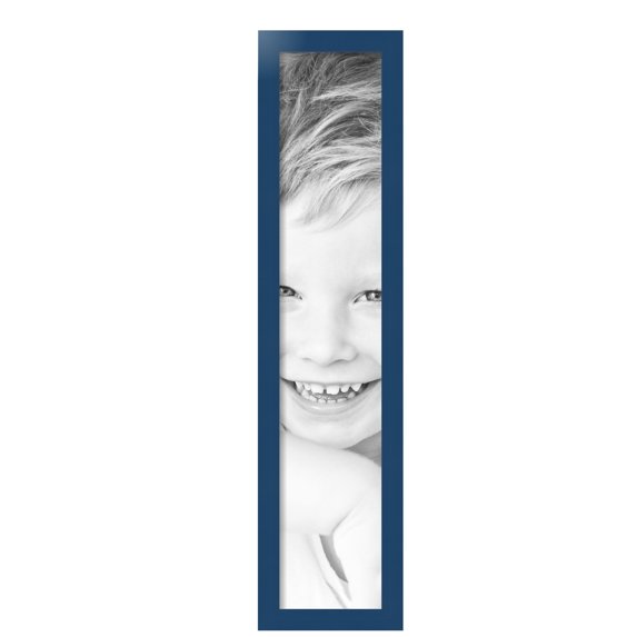 ArtToFrames 7" x 36" Blue Picture Frame, 7x36 inch Blue MDF Poster Frame (WOM-4118), Pack