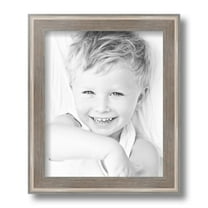 ArtToFrames 8.5" x 11" Contrast Light Grey Picture Frame, 8.5x11 inch Gray Wood Poster Frame (WOM-4929)