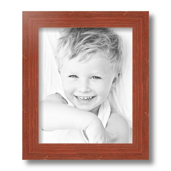ArtToFrames 8.5x11 Inch Real Reclaimed Red Barnwood Picture Frame, This Red Wood Poster Frame is Great for Your Art or Photos, Comes with Regular Glass (4814)