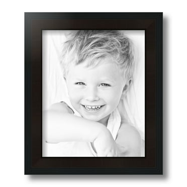 ArtToFrames 8.5x11 Inch Windsor Walnut Picture Frame, This Brown MDF Poster Frame is Great for Your Art or Photos, Comes with Regular Glass (4689)