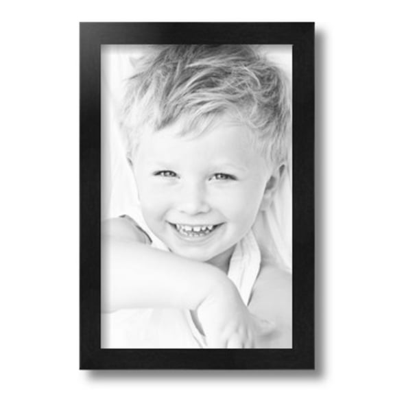 ArtToFrames 8" x 14" Black Picture Frame, 8.5x14 inch Black Wood Poster Frame (WOM-5141), 1 Pack