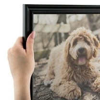 ArtToFrames 8.5x14 Inch Black Picture Frame, This Black Wood Poster Frame is Great for Your Art or Photos, Comes with Regular Glass (4102)