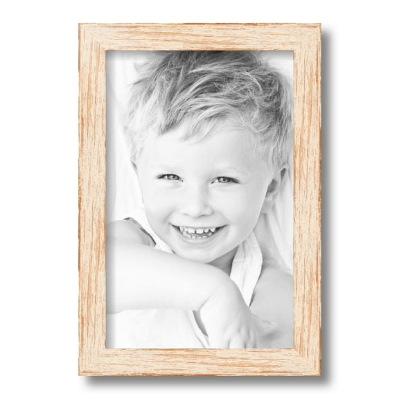 ArtToFrames 8.5x14 Inch Knotty Pines Pecan with White Wash Picture Frame, This White Wood Poster Frame is Great for Your Art or Photos, Comes with Regular Glass (4771)