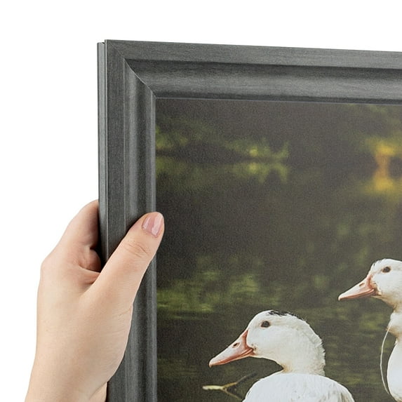 ArtToFrames 8.5x14 Inch Slate Gray Picture Frame, This Gray MDF Poster Frame is Great for Your Art or Photos, Comes with Regular Glass (4679)