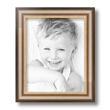 ArtToFrames 8" x 10" Anique Silver Picture Frame, 8x10 inch Silver Wood Poster Frame (WOM-4964)