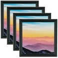 thumbnail image 1 of ArtToFrames 8" x 10" Black with Beads Picture Frame, 8x10 inch Black Wood Poster Frame (WOM-4625), 4 Pack, 1 of 6