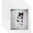 thumbnail image 1 of ArtToFrames 8" x 10" Contemporary White with Lip Picture Frame, 8x10 inch White Wood Poster Frame (WOM-2032), 4 Pack, 1 of 6