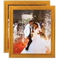 thumbnail image 1 of ArtToFrames 8" x 10" Muted Gold Glow Picture Frame, 8x10 inch Gold MDF Poster Frame (WOM-4680), 2 Pack, 1 of 7
