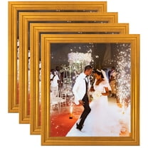 ArtToFrames 8" x 10" Muted Gold Glow Picture Frame, 8x10 inch Gold MDF Poster Frame (WOM-4680), 4 Pack