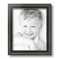 ArtToFrames 8" x 11" Antique Black Picture Frame, 8.5x11 inch Black Wood Poster Frame (WOM-5106), 2 Pack