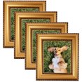 thumbnail image 1 of ArtToFrames 8" x 11" Antique Gold and Black with rope Picture Frame, 8.5x11 inch Multi Wood Poster Frame (WOM-5167), 4 Pack, 1 of 6