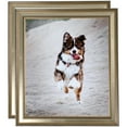 thumbnail image 1 of ArtToFrames 8" x 11" Antique Silver Panel Picture Frame, 8.5x11 inch Silver Wood Poster Frame (WOM-4760), 2 Pack, 1 of 7