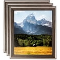thumbnail image 1 of ArtToFrames 8" x 11" Contrast Grey Picture Frame, 8.5x11 inch Gray Wood Poster Frame (WOM-4930), 3 Pack, 1 of 7