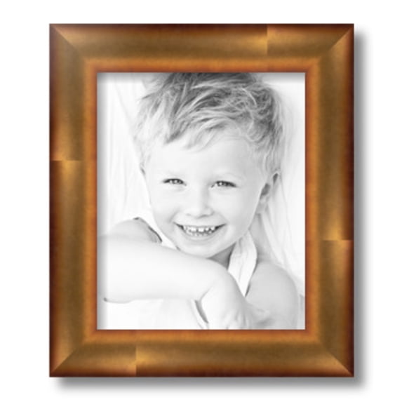 ArtToFrames 8" x 11" Gold Leaf Picture Frame, 8.5x11 inch Gold Wood Poster Frame (WOM-4947), 4 Pack