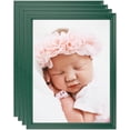thumbnail image 1 of ArtToFrames 8" x 11" Green Picture Frame, 8.5x11 inch Green Wood Poster Frame (WOM-4157), 4 Pack, 1 of 7