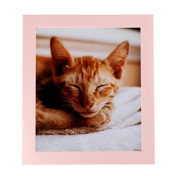 ArtToFrames 8" x 11" Pink Picture Frame, 8.5x11 inch Pink Wood Poster Frame (WOM-4120), 1 Pack