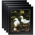 thumbnail image 1 of ArtToFrames 8" x 11" Satin Black Step Lip Picture Frame, 8.5x11 inch Black Wood Poster Frame (WOM-1452), 4 Pack, 1 of 6