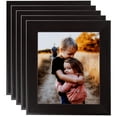 thumbnail image 1 of ArtToFrames 8" x 11" Sloped Dark Walnut Picture Frame, 8.5x11 inch Brown Wood Poster Frame (WOM-4820), 5 Pack, 1 of 7