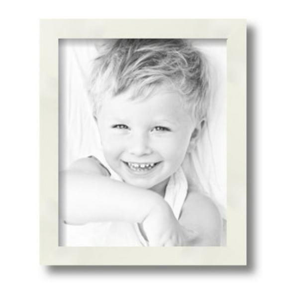 ArtToFrames 8" x 11" White Picture Frame, 8.5x11 inch White Wood Poster Frame (WOM-5140), 2 Pack