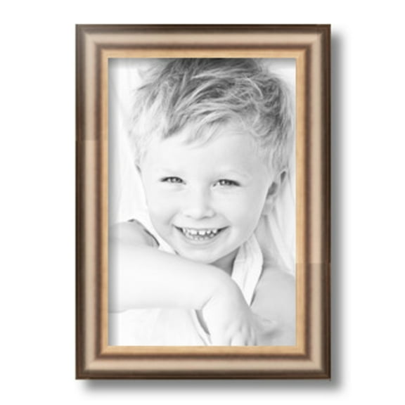 ArtToFrames 8" x 12" Anique Silver Picture Frame, 8x12 inch Silver Wood Poster Frame (WOM-4964)