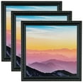 thumbnail image 1 of ArtToFrames 8" x 12" Black with Beads Picture Frame, 8x12 inch Black Wood Poster Frame (WOM-4625), 3 Pack, 1 of 6