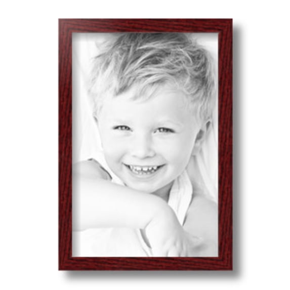 ArtToFrames 8" x 12" Cherry Picture Frame, 8x12 inch Red Wood Poster Frame (WOM-4213), 4 Pack