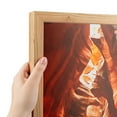 thumbnail image 1 of ArtToFrames 8" x 12" Cherry Wood Picture Frame, 8x12 inch Brown Wood Poster Frame (WOM-4880), 1 of 7