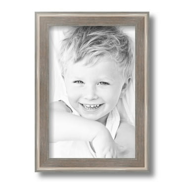ArtToFrames 8" x 12" Contrast Light Grey Picture Frame, 8x12 inch Gray Wood Poster Frame (WOM-4929)