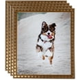 thumbnail image 1 of ArtToFrames 8" x 12" Gold with Star Picture Frame, 8x12 inch Gold Wood Poster Frame (WOM-4755), 4 Pack, 1 of 6