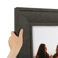 thumbnail image 1 of ArtToFrames 8" x 12" Industrial Iron Picture Frame, 8x12 inch Wood Poster Frame (WOM-5225), Pack, 1 of 7