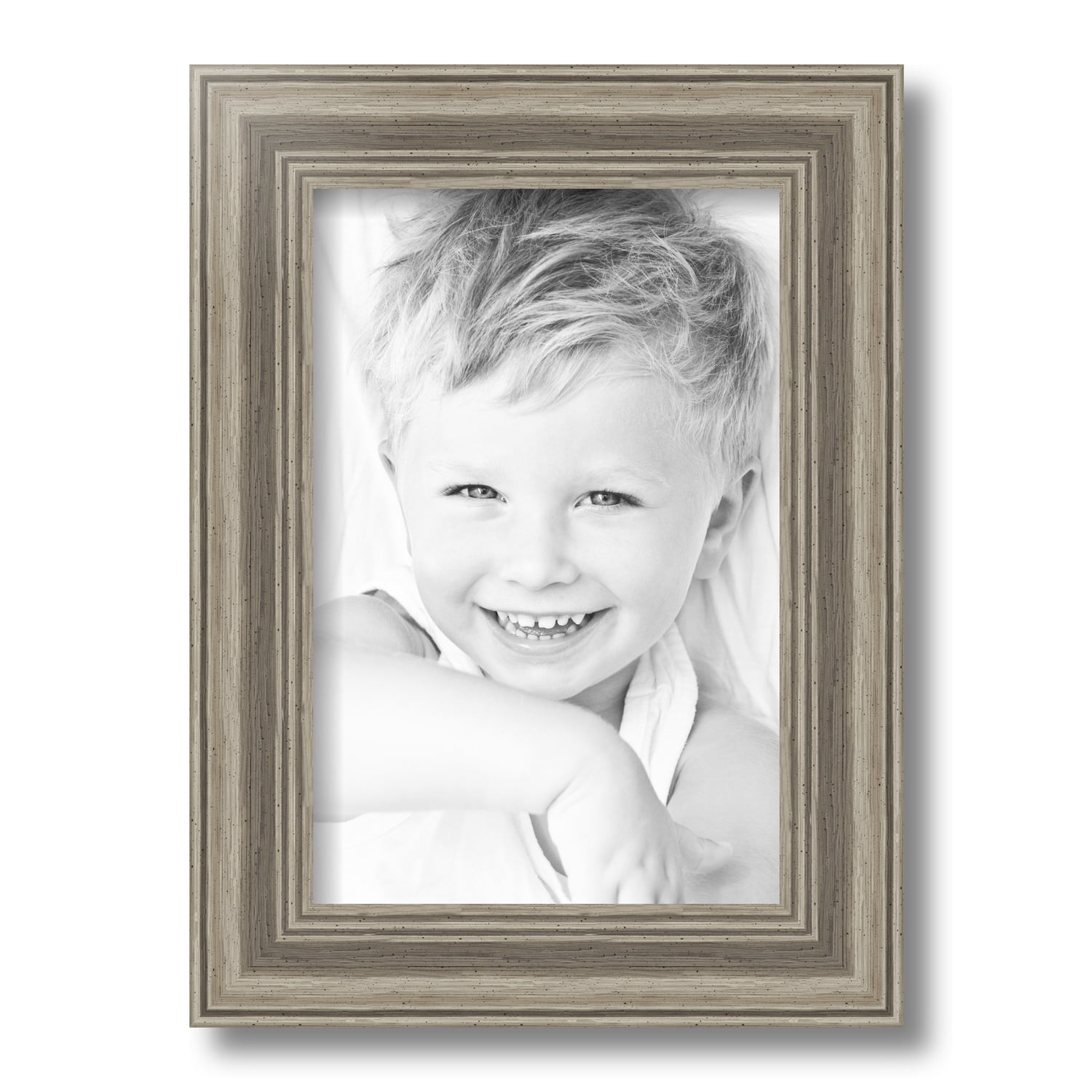 ArtToFrames 8" x 12" Silver Picture Frame, 8x12 inch Silver MDF Poster Frame (WOM4445