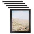 thumbnail image 1 of ArtToFrames 8" x 12" Woodgrain Black Shadowbox 1.5 inch Tall Picture Frame, 8x12 inch Black Wood Poster Frame (WOM-5139), 5 Pack, 1 of 6