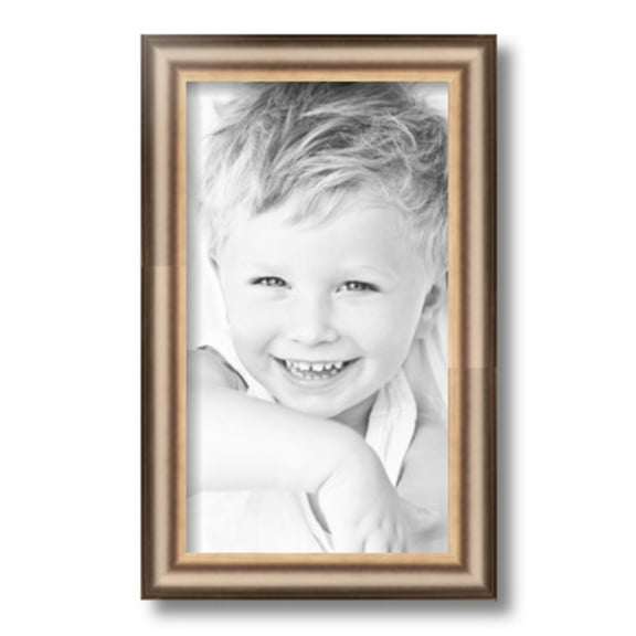 ArtToFrames 8" x 14" Anique Silver Picture Frame, 8x14 inch Silver Wood Poster Frame (WOM-4964)
