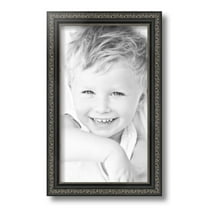 ArtToFrames 8" x 14" Antique Black Picture Frame, 8x14 inch Black Wood Poster Frame (WOM-5106)