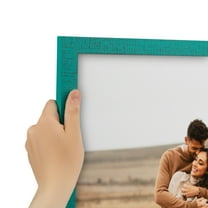ArtToFrames 8" x 14" Aqua Picture Frame, 8.5x14 inch Green Wood Poster Frame (WOM-5186), Pack